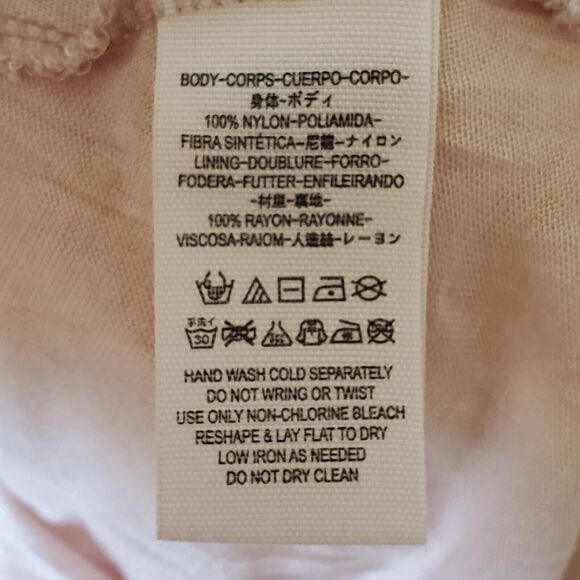 Free People Lovers Folk Song Lace Fit Flare Dress Ivory Bell Sleeve Boho Cottage - Picture 16 of 16